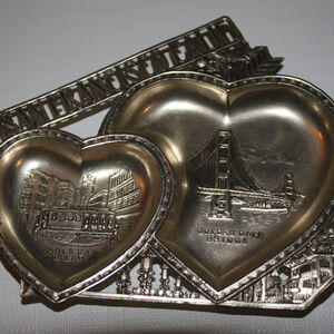 Vintage San Francisco Trinket Dish Heart Tray